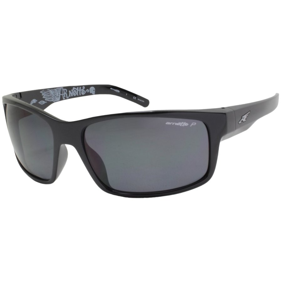 AN 4202 226781 Polarized Fastball Shiny Black Grey Lens Mens